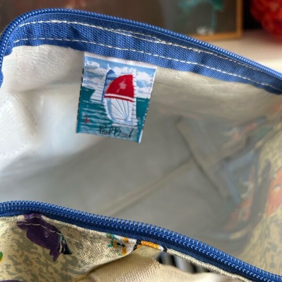 Paul Brent Coastal Life Nautical Fish Canvas Crossbody Bag - Picture 3 of 16